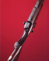 Steve Heilmann Dangerous game rifle engraved in small scroll by Barry Lee Hands bottom view copyright 2008