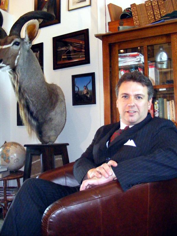 Barry Lee Hands in his Montana studio