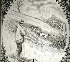 Parker Bros engraving detail by Barry Lee Hands copyright 2008